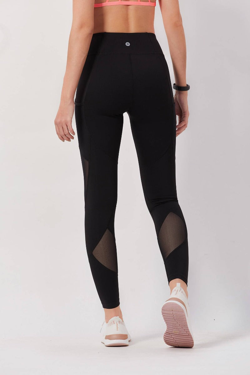 Mesh Pocket Tights - Black