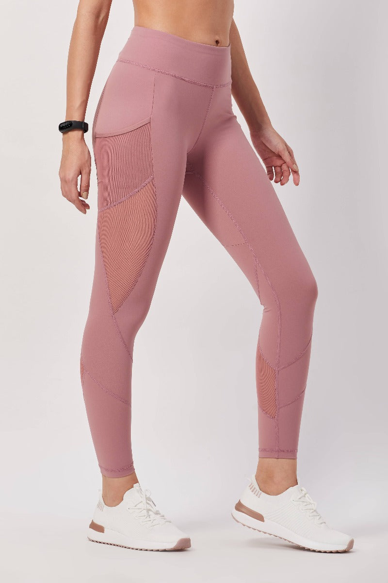 Mesh Pocket Tights - Pink