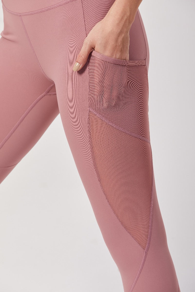 Mesh Pocket Tights - Pink