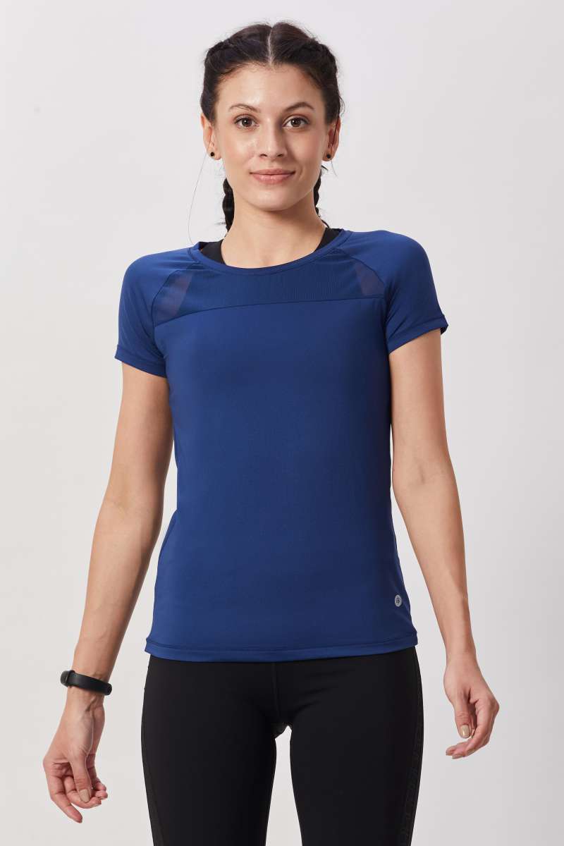 The Easy Breezy Half Sleeves Top - Blue