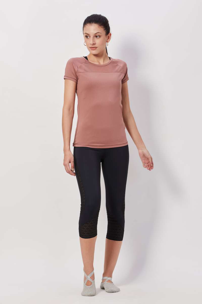 The Easy Breezy Half Sleeves Top - Mocha Mousse