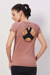 The Easy Breezy Half Sleeves Top - Mocha Mousse