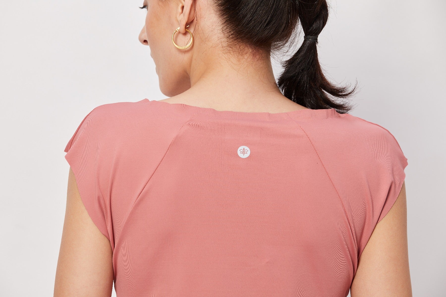 Cap Sleeves Workout Top - Coral