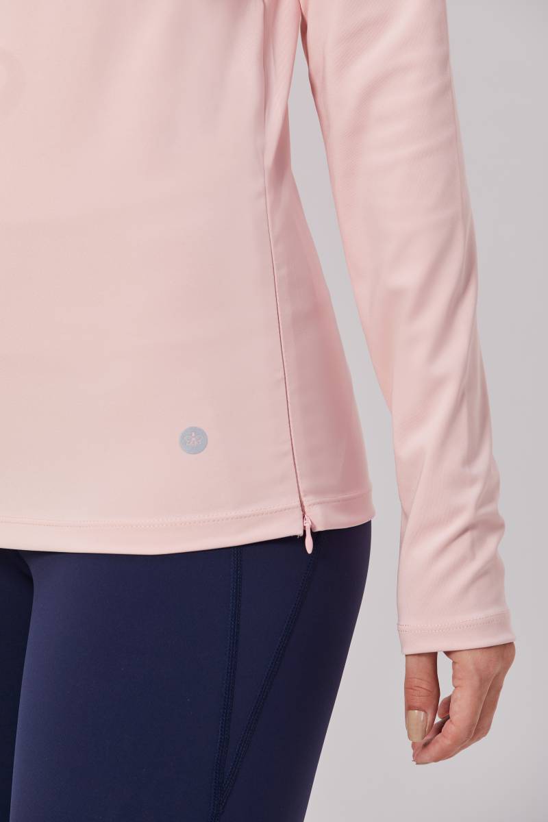 Mock Neck Fullsleeves Top - Light Pink