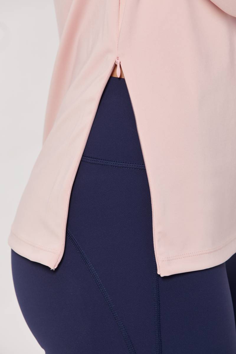 Mock Neck Fullsleeves Top - Light Pink