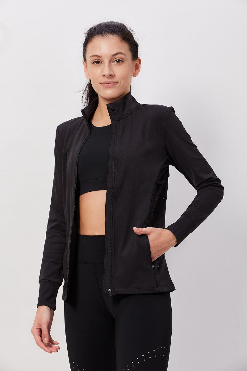 Black Full Sleeve Jacket with Pockets