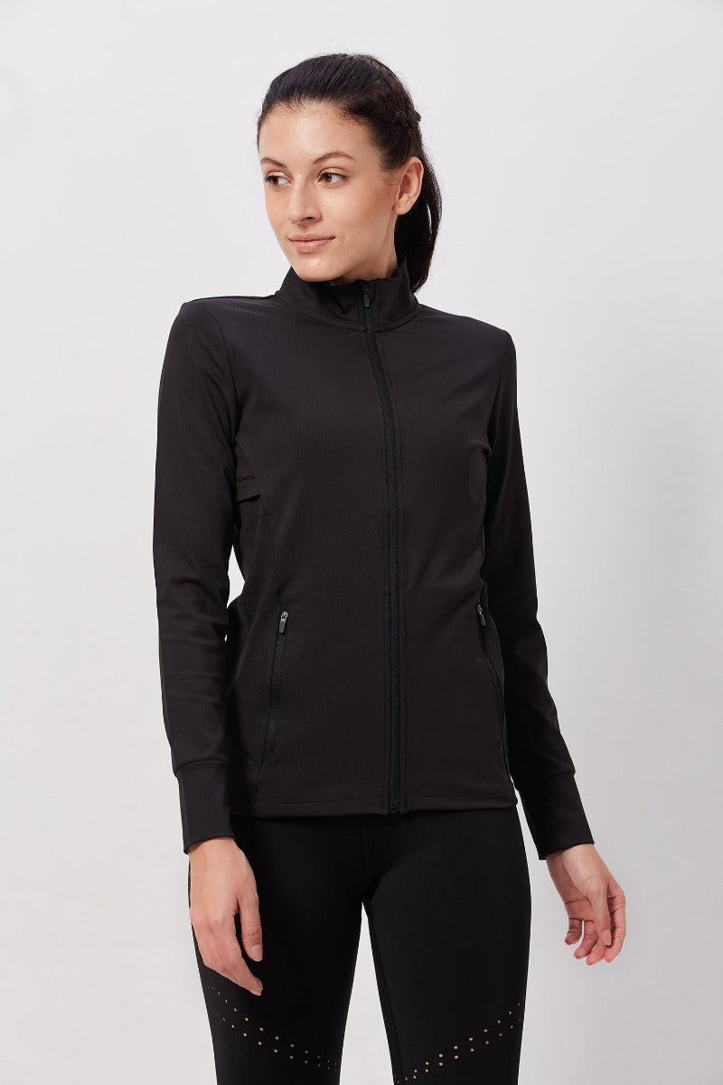 Black Full Sleeve Jacket with Pockets