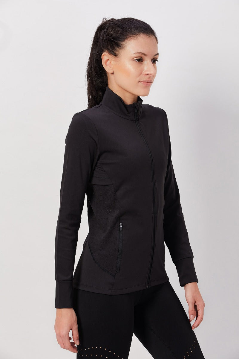 Black Full Sleeve Jacket with Pockets