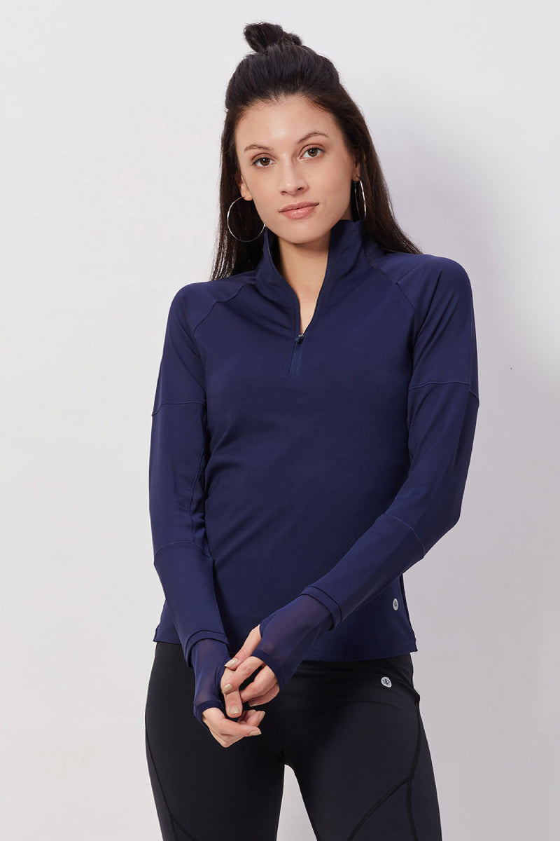 The Essentials Fullsleeves Top - Navy