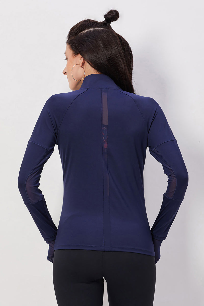 The Essentials Fullsleeves Top - Navy