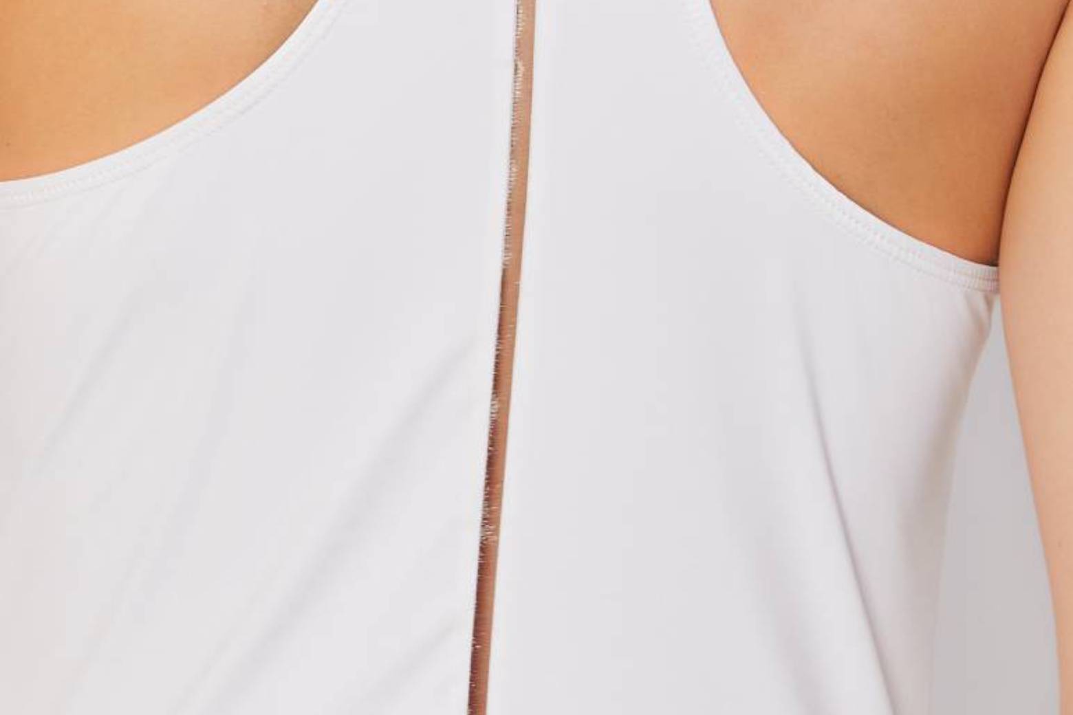 The Selene Sleeveless Tank Top - White
