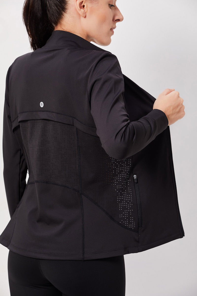 Black Full Sleeve Jacket with Pockets